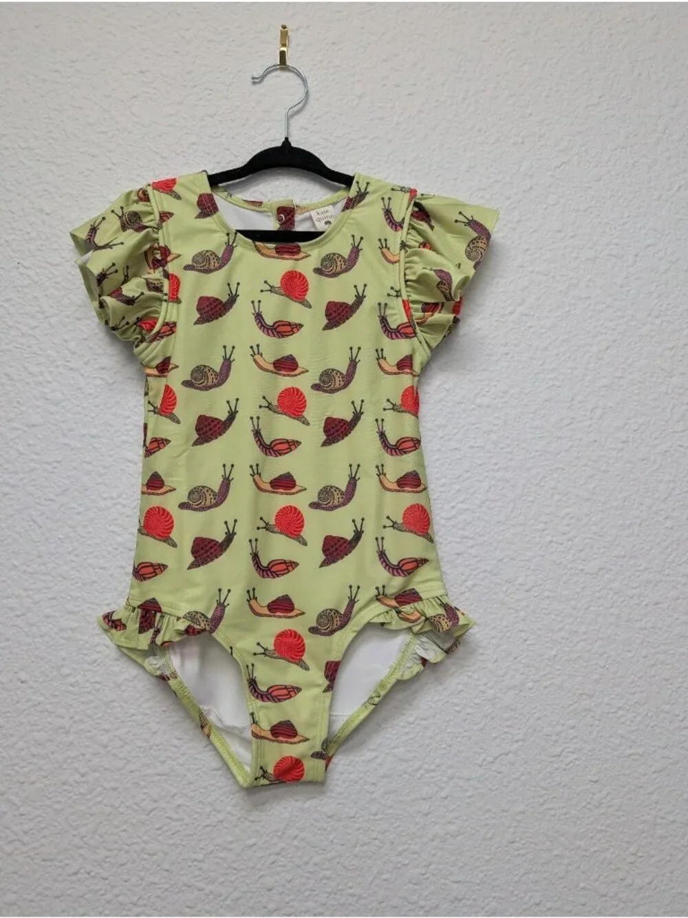 Kate Quinn Swimsuit Frilly One Piece Snails Swim 5Y Ruffle